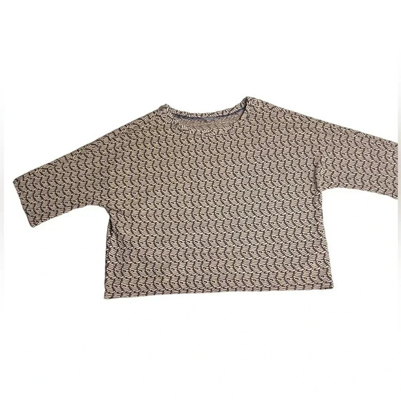 Habitat style 54213 boxy drop pullover crew neck dolma. 3/4 sleeves ,boxy sz med - Picture 5 of 16